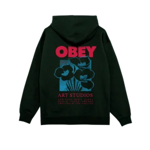 OBEY art studio flowers hoodie