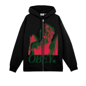 OBEY blindfold zip hoodie
