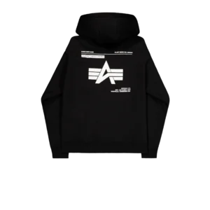 Alpha Industries Label Zip Backprint Hoodie