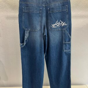 Blueskin baggy washed mid blue denim jeans