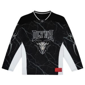 Dolly Noire spikes hockey crewneck